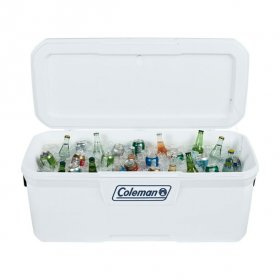 Coleman 150 qt. Hard Sided Ice Chest Cooler, White