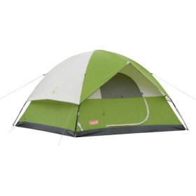 Coleman 6-Person Sundome? Dome Camping Tent, 1 Room, Green