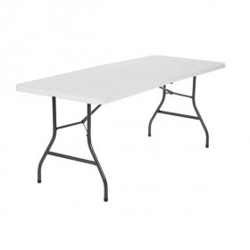 Cosco 6 Foot Folding Table In White Speckle