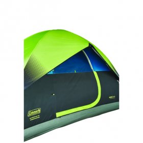 Coleman 4-Person Sundome Dark Room Dome Camping Tent with Easy Setup