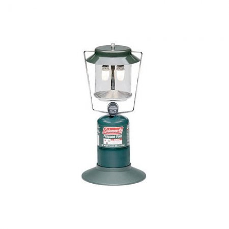 Coleman Two Mantle Compact Propane Gas Lantern for Outdoor Use