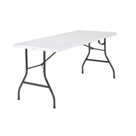 Mainstays 5 Foot Centerfold Folding Table, White