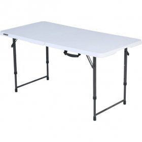 Lifetime 4 Foot Fold-In-Half Table, White