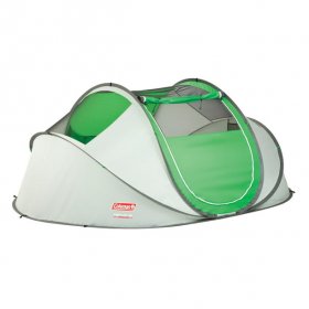 Coleman 4-Person Instant Pop-Up Tent 1 Room, Green