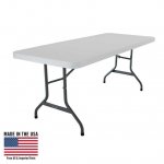 Lifetime 6 ft Commercial Folding Table, White 22901