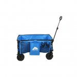 Ozark Trail Camping All-terrain Folding Wagon with Oversized Wheels, Blue