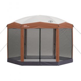 Coleman 12 x 10 Back Home? Instant Setup Canopy Sun Shelter Screen House, 1 Room, Brown