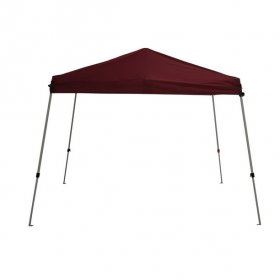 Ozark Trail 10' x 10' Instant Slant Leg Canopy, Watermelon Red, Outdoor Canopy