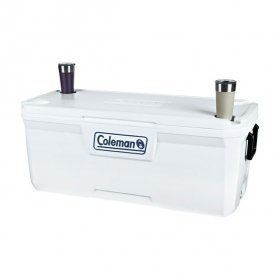 Coleman 150 qt. Hard Sided Ice Chest Cooler, White