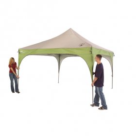 Coleman 12' x 12' Outdoor Canopy Sun Shelter Tent with Instant Setup, Green