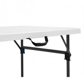 Mainstays 8 Foot Folding Resin Table, White Granite