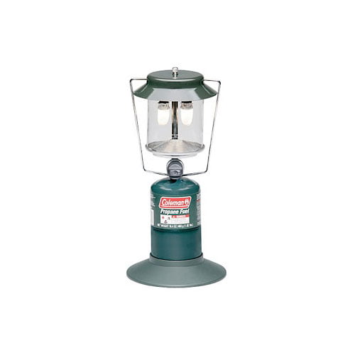 Coleman Two Mantle Compact Propane Gas Lantern for Outdoor Use